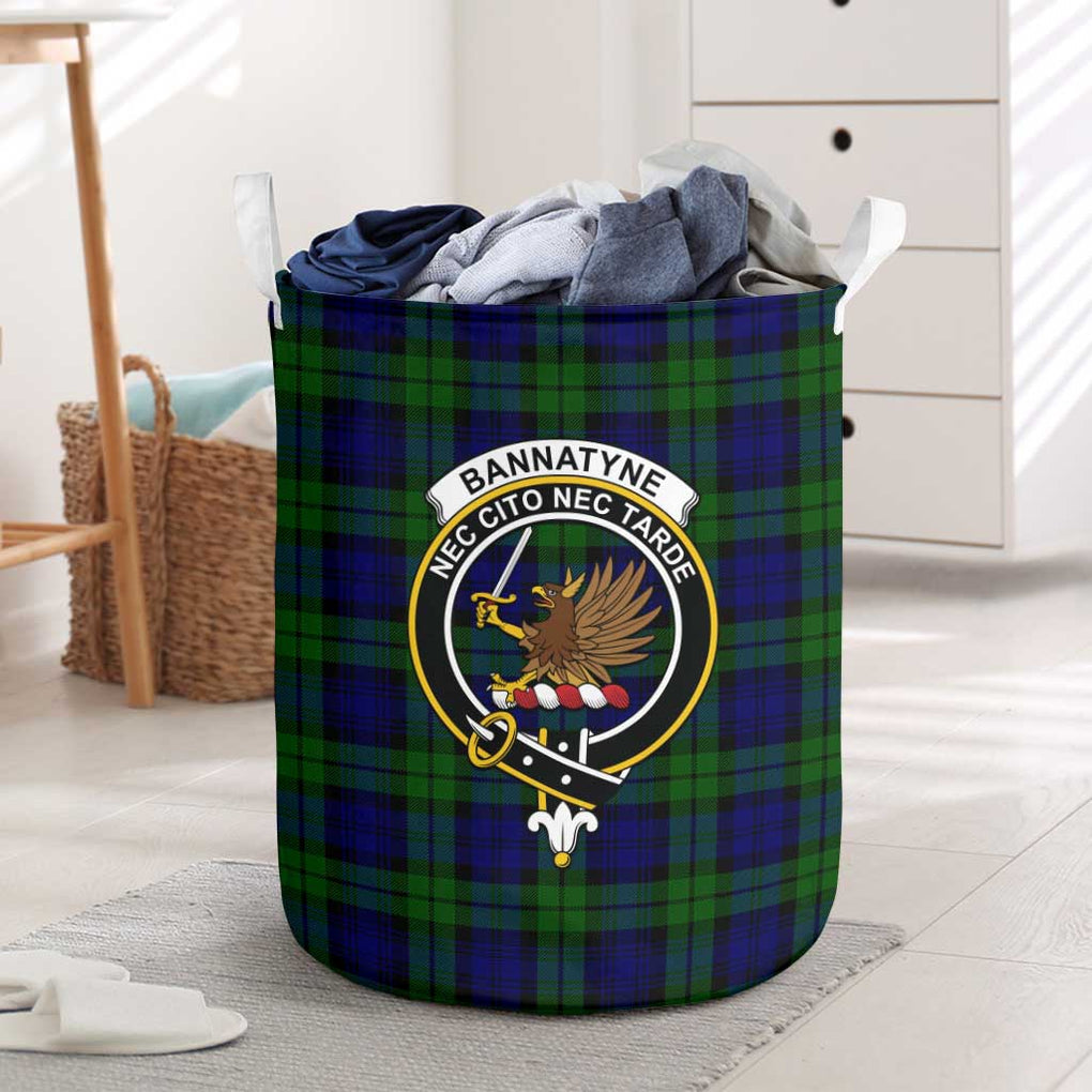 Bannatyne Tartan Laundry Basket with Family Crest One Size - Tartanvibesclothing Shop