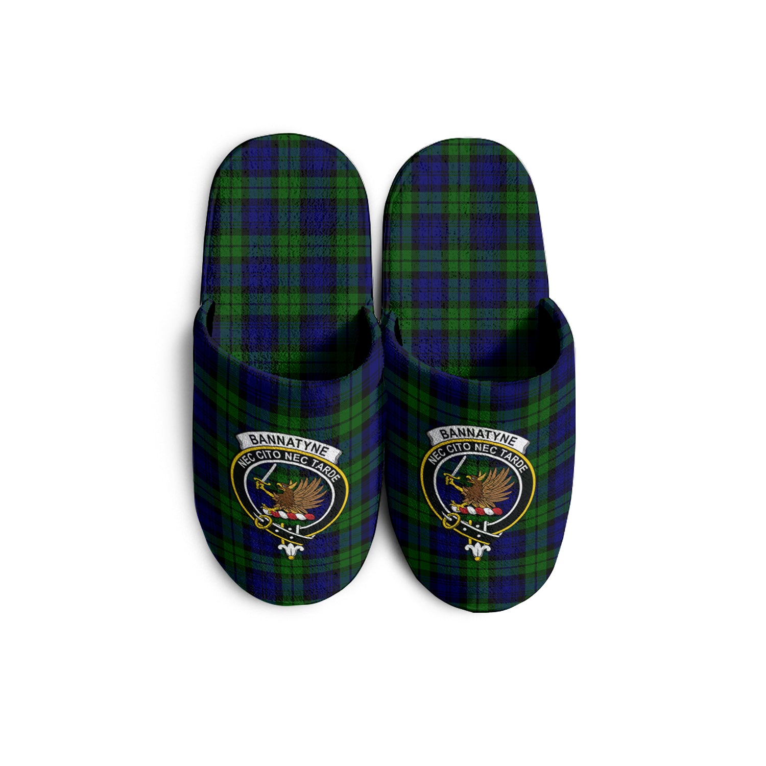 Bannatyne Tartan Home Slippers with Family Crest - Tartanvibesclothing