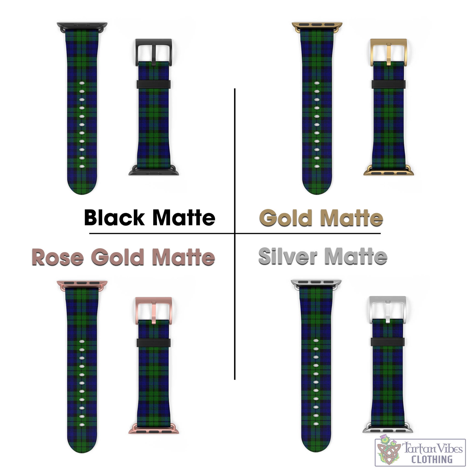 Tartan Vibes Clothing Bannatyne Tartan Watch Band