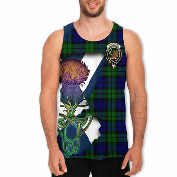 Bannatyne Tartan Family Crest Men's Tank Top Scottish Thistle Celtic Inspired Men - Tartan Vibes Clothing