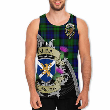 Bannatyne Tartan Family Crest Men's Tank Top Lion Rampant Royal Thistle Shield Celtic Inspired Men - Tartan Vibes Clothing