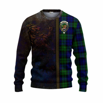 Bannatyne Tartan Family Crest Knitted Sweater Alba Gu Brath Be Brave Lion Ancient Style Unisex - Tartan Vibes Clothing