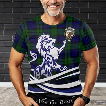 Bannatyne Tartan T-Shirt with Alba Gu Brath Regal Lion Emblem Kid's Shirt - Tartan Vibes Clothing