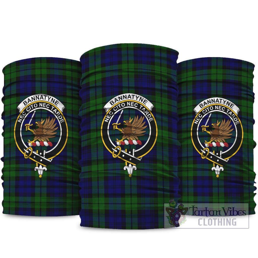 Bannatyne Tartan Neck Gaiters, Tartan Bandanas, Tartan Head Band with Family Crest