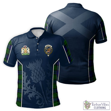 Bannatyne Tartan Men's Polo Shirt with Family Crest and Scottish Thistle Vibes Sport Style Kid - Tartan Vibes Clothing