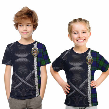 Bannatyne Tartan Kid T-Shirt with Family Crest Cross Sword Thistle Celtic Vibes Youth XL Size14 - Tartan Vibes Clothing
