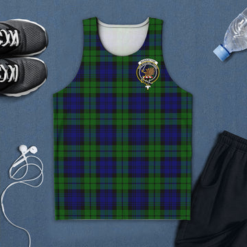 Bannatyne Tartan Mens Tank Top with Family Crest 5XL - Tartan Vibes Clothing
