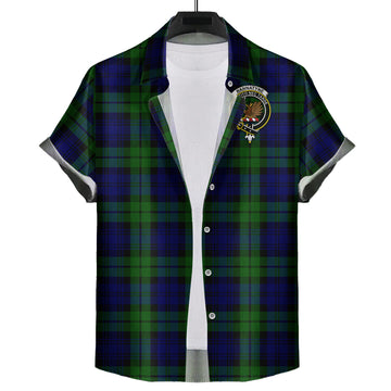 Bannatyne Tartan Hawaiian Shirt with Family Crest Kid - Tartan Vibes Clothing