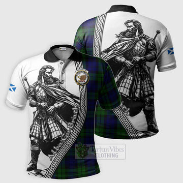Bannatyne Tartan Clan Crest Polo Shirt with Highlander Warrior Celtic Style Kid - Tartan Vibes Clothing