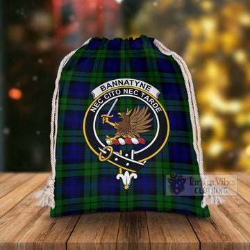 Bannatyne Tartan Christmas Santa's Bag with Family Crest - Tartan Vibes Clothing