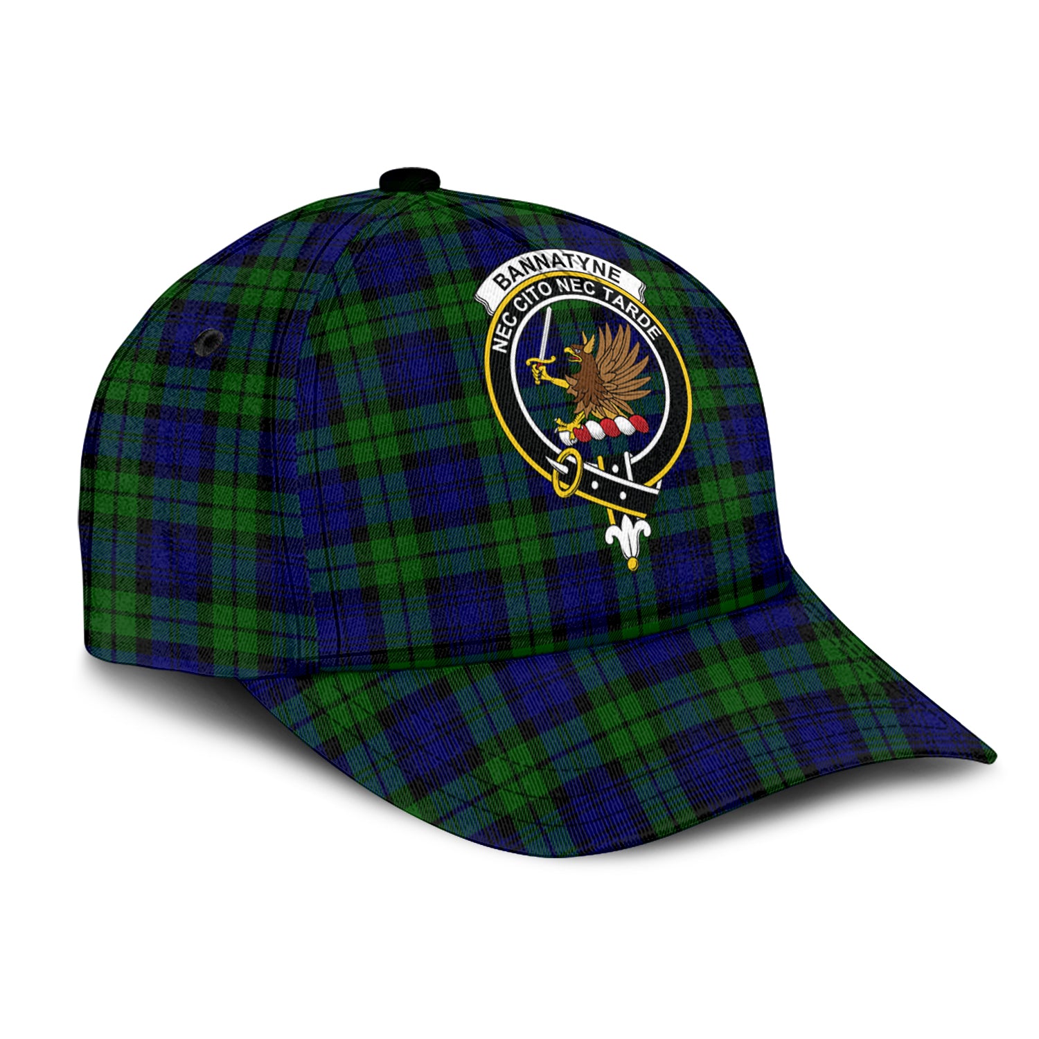 Bannatyne Tartan Classic Cap with Family Crest - Tartan Vibes Clothing