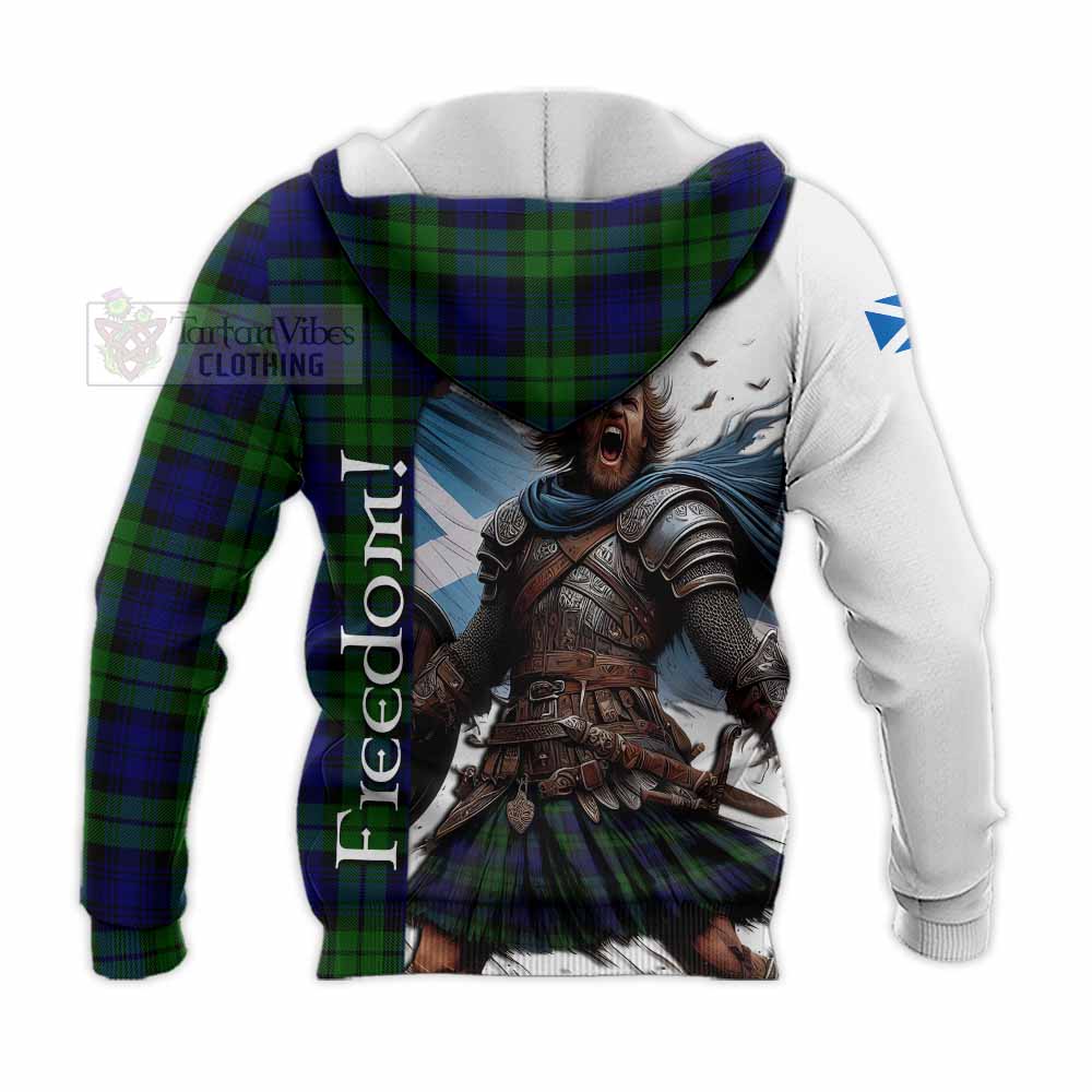 Tartan Vibes Clothing Bannatyne Crest Tartan Knitted Hoodie Inspired by the Freedom of Scottish Warrior