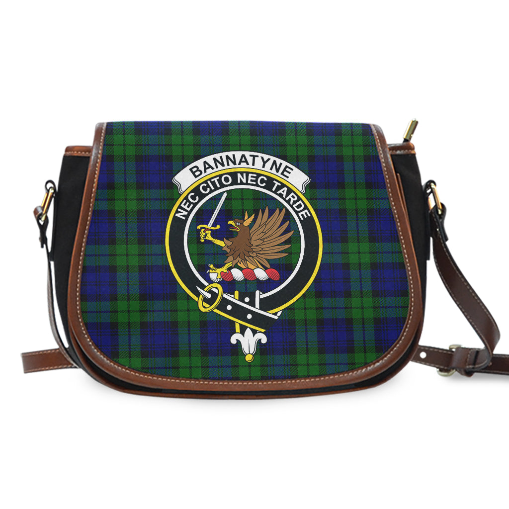 Bannatyne Tartan Saddle Bag with Family Crest - Tartan Vibes Clothing