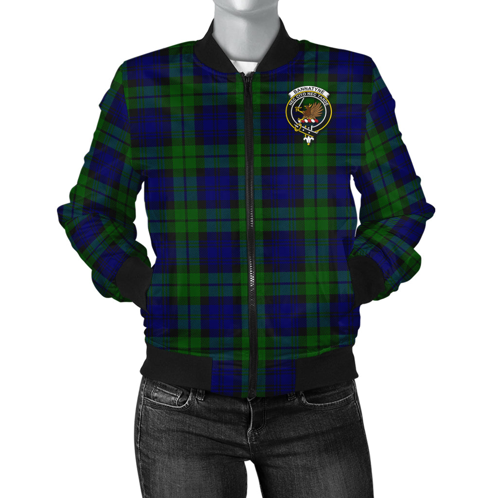 Bannatyne Tartan Bomber Jacket with Family Crest - Tartanvibesclothing