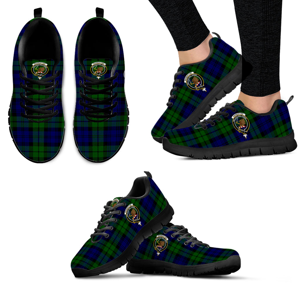 Bannatyne Tartan Sneakers with Family Crest - Tartan Vibes Clothing