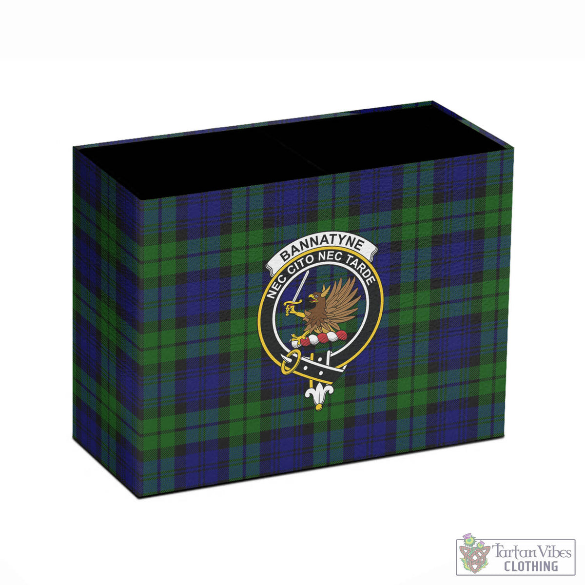 Bannatyne Tartan Pen Holder with Family Crest - Tartan Vibes Clothing