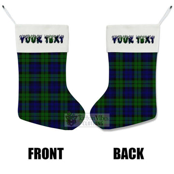 Bannatyne Tartan Christmas Stocking with Personalized Text