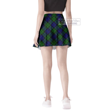 Bannatyne Tartan Women's Plated Mini Skirt Cross Style