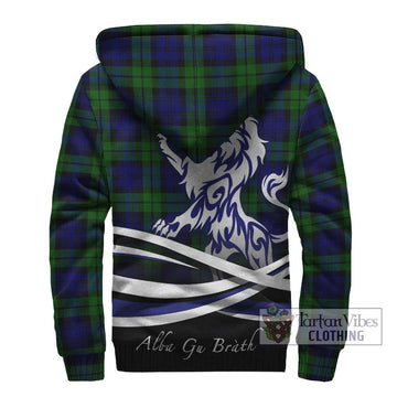 Bannatyne Tartan Sherpa Hoodie with Alba Gu Brath Regal Lion Emblem - Tartan Vibes Clothing