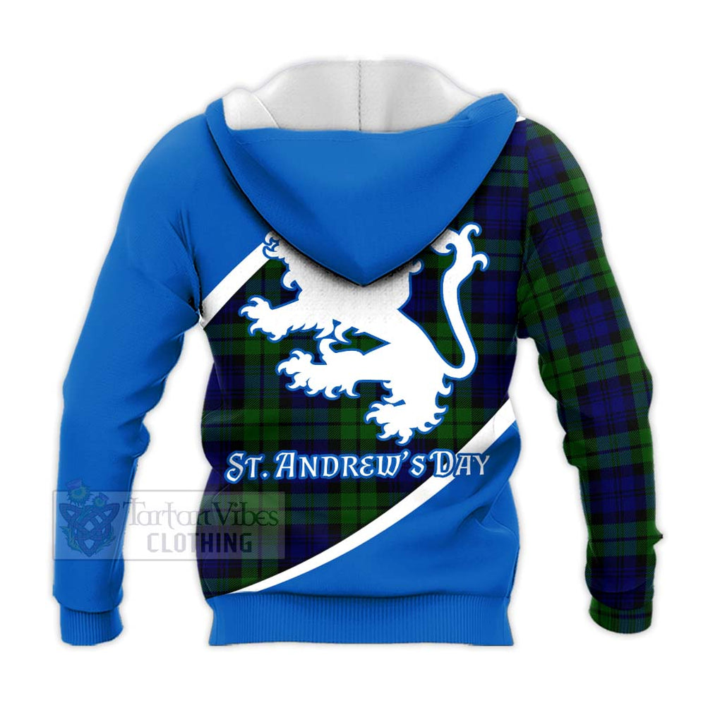 Tartan Vibes Clothing Bannatyne Family Crest Tartan Knitted Hoodie Celebrate Saint Andrew's Day in Style