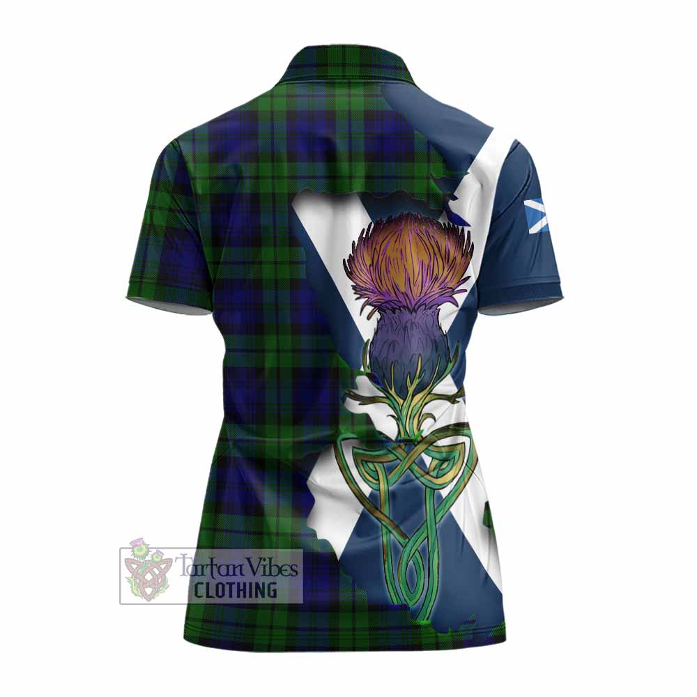 Bannatyne Tartan Family Crest Women's Polo Shirt Scottish Thistle Celtic Inspired - Tartan Vibes Clothing