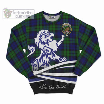 Bannatyne Tartan Sweatshirt with Alba Gu Brath Regal Lion Emblem - Tartan Vibes Clothing