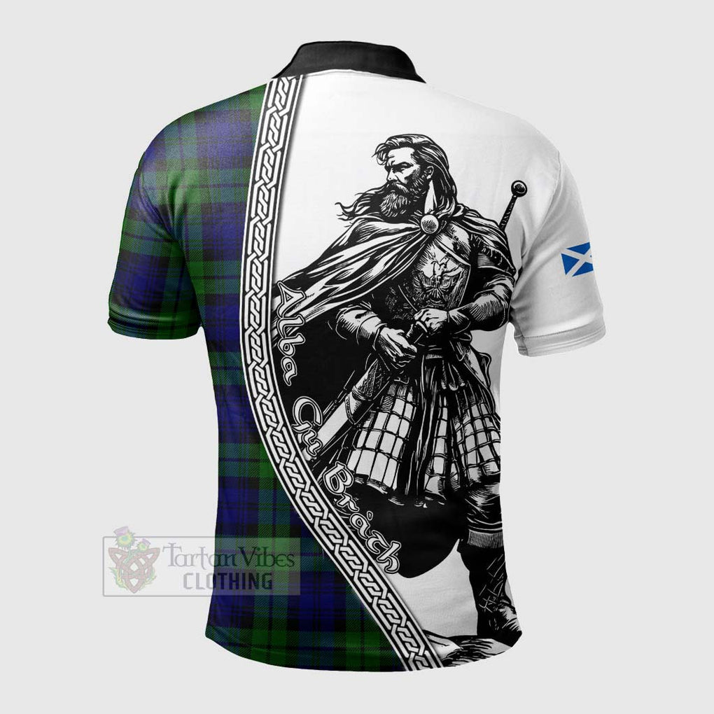 Bannatyne Tartan Clan Crest Polo Shirt with Highlander Warrior Celtic Style - Tartan Vibes Clothing