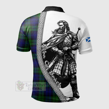 Bannatyne Tartan Clan Crest Polo Shirt with Highlander Warrior Celtic Style - Tartan Vibes Clothing