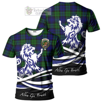 Bannatyne Tartan Cotton T-shirt with Alba Gu Brath Regal Lion Emblem Women's Shirt - Tartan Vibes Clothing