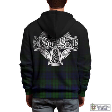 Bannatyne Tartan Hoodie Featuring Alba Gu Brath Family Crest Celtic Inspired