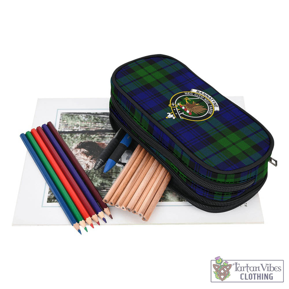 Bannatyne Tartan Pen and Pencil Case with Family Crest - Tartan Vibes Clothing