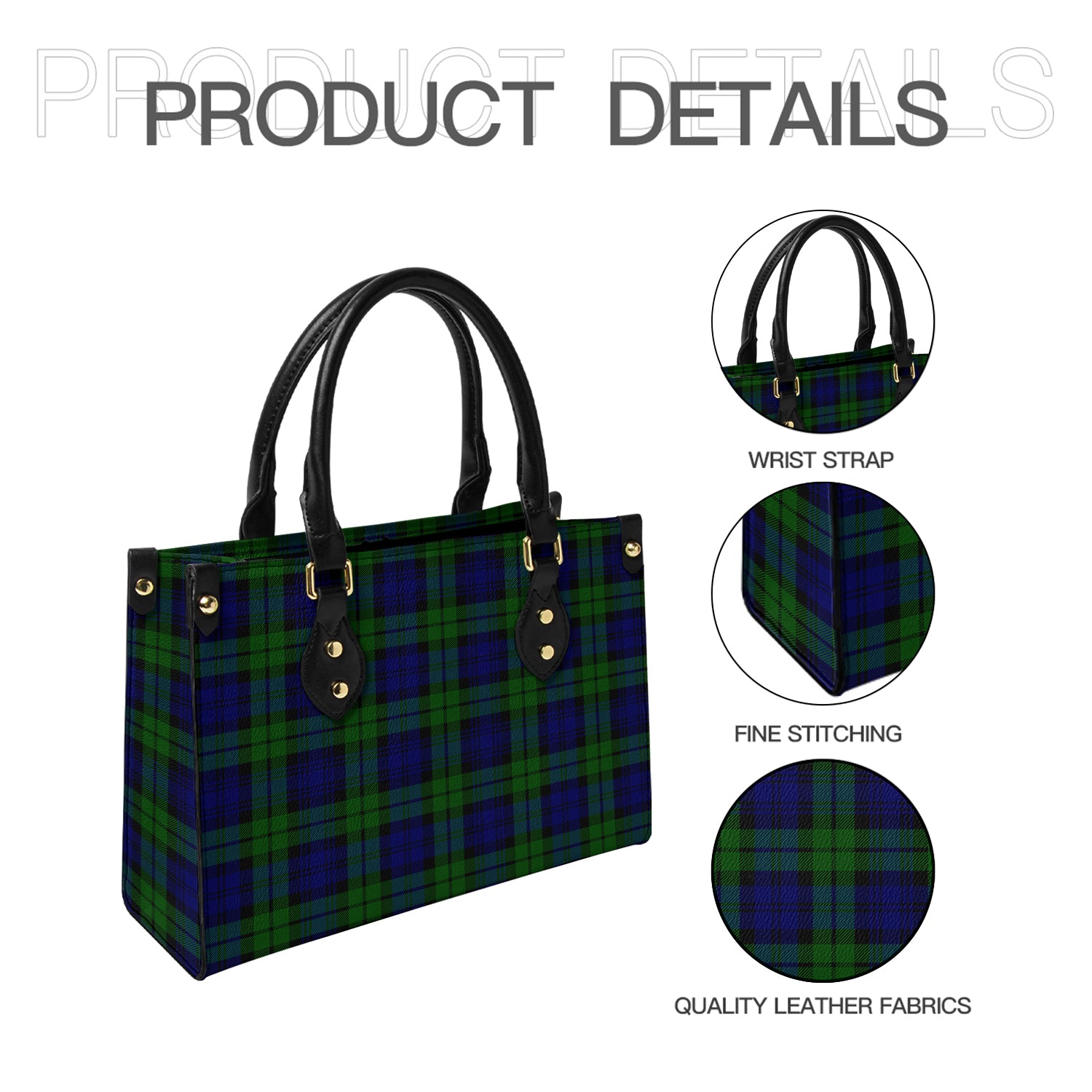 Bannatyne Tartan Leather Bag - Tartanvibesclothing