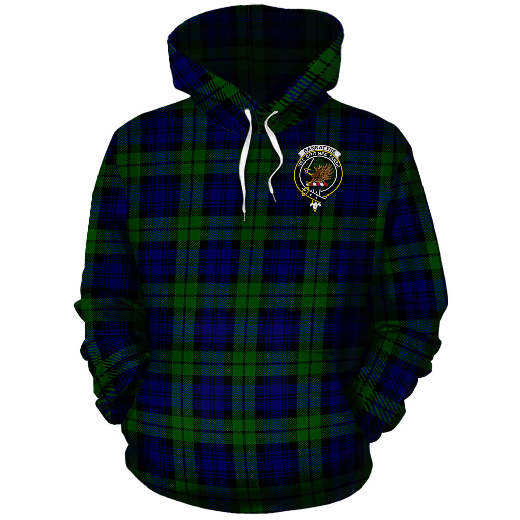 Bannatyne Tartan Hoodie with Family Crest - Tartanvibesclothing