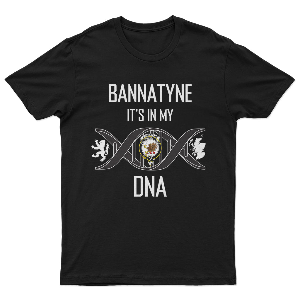 Bannatyne Family Crest DNA In Me Mens T Shirt - Tartanvibesclothing