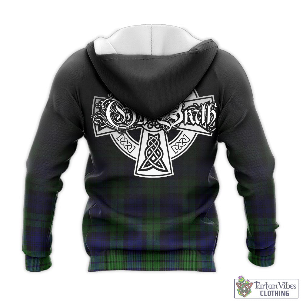 Tartan Vibes Clothing Bannatyne Tartan Knitted Hoodie Featuring Alba Gu Brath Family Crest Celtic Inspired