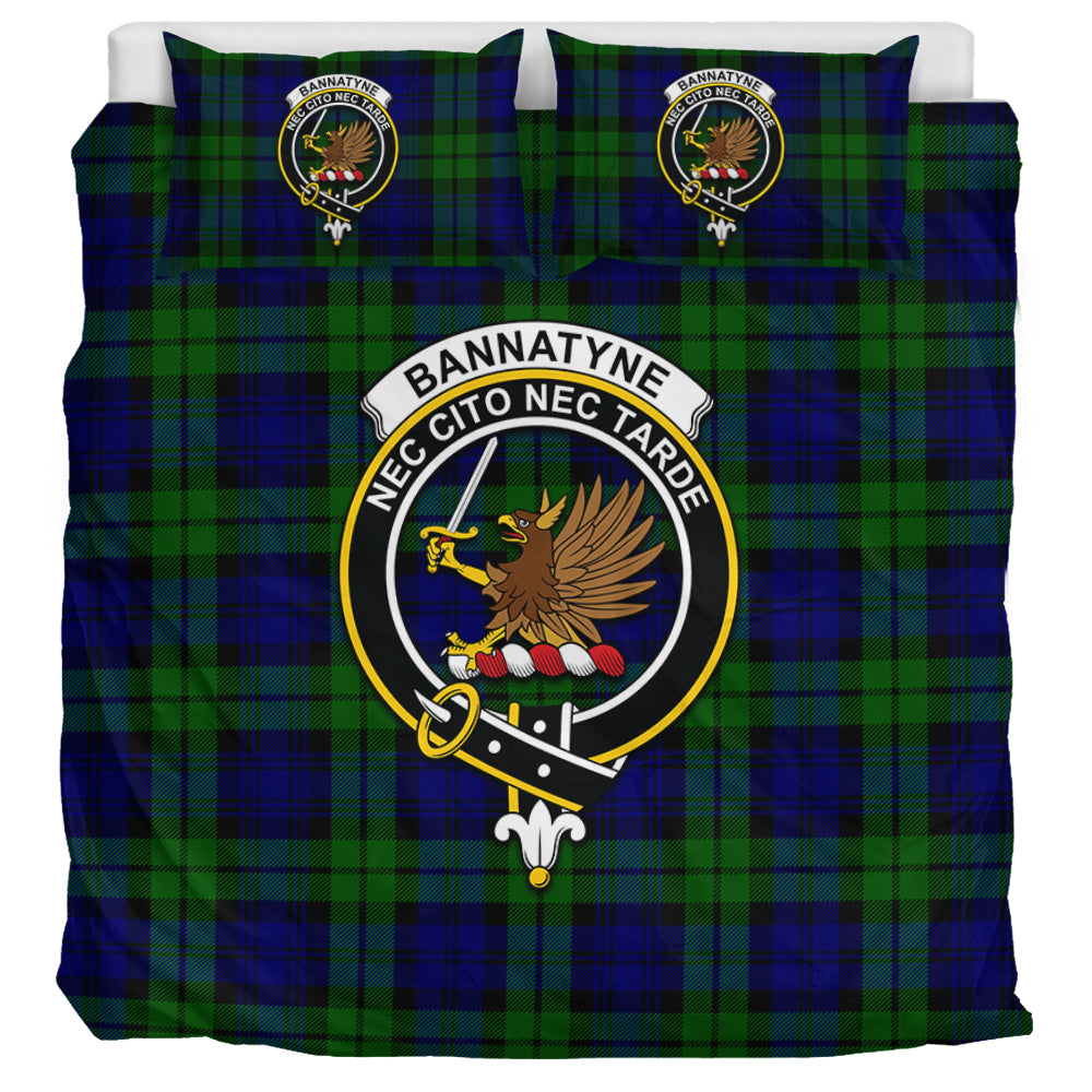 Bannatyne Tartan Bedding Set with Family Crest - Tartan Vibes Clothing