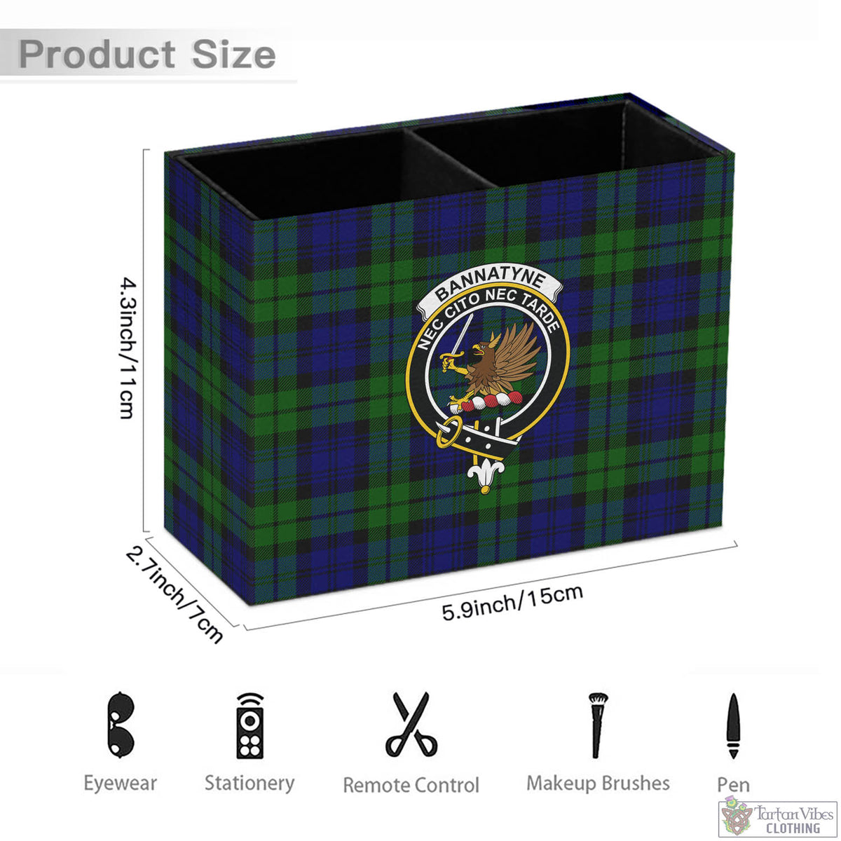 Bannatyne Tartan Pen Holder with Family Crest - Tartan Vibes Clothing