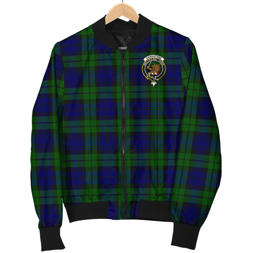 Bannatyne Tartan Bomber Jacket with Family Crest - Tartanvibesclothing