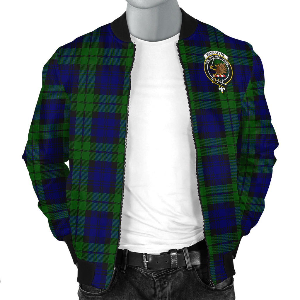 Bannatyne Tartan Bomber Jacket with Family Crest - Tartanvibesclothing