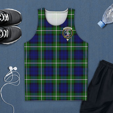 Bannerman Tartan Mens Tank Top with Family Crest