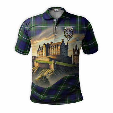 Bannerman Tartan Family Crest Polo Shirt with Scottish Ancient Castle Style Kid - Tartan Vibes Clothing