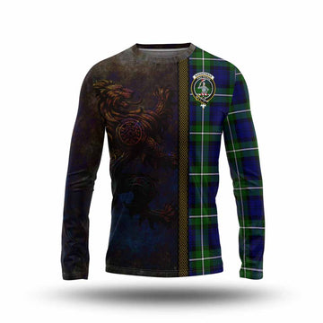 Bannerman Tartan Family Crest Long Sleeve T-Shirt Alba Gu Brath Be Brave Lion Ancient Style Unisex - Tartan Vibes Clothing