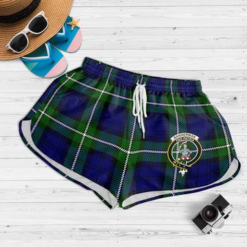 Bannerman Tartan Womens Shorts with Family Crest