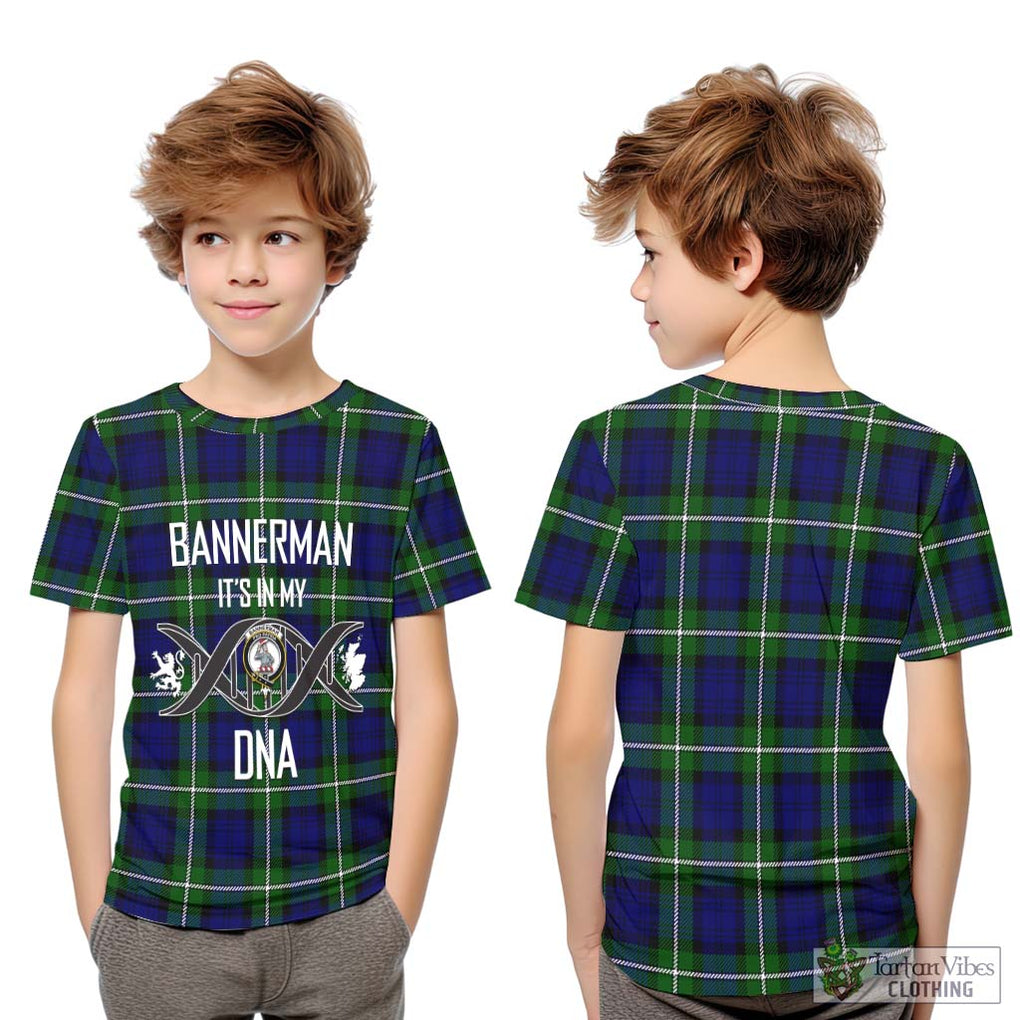 Bannerman Tartan Kid T-Shirt with Family Crest DNA In Me Style Youth XL Size14 - Tartanvibesclothing Shop