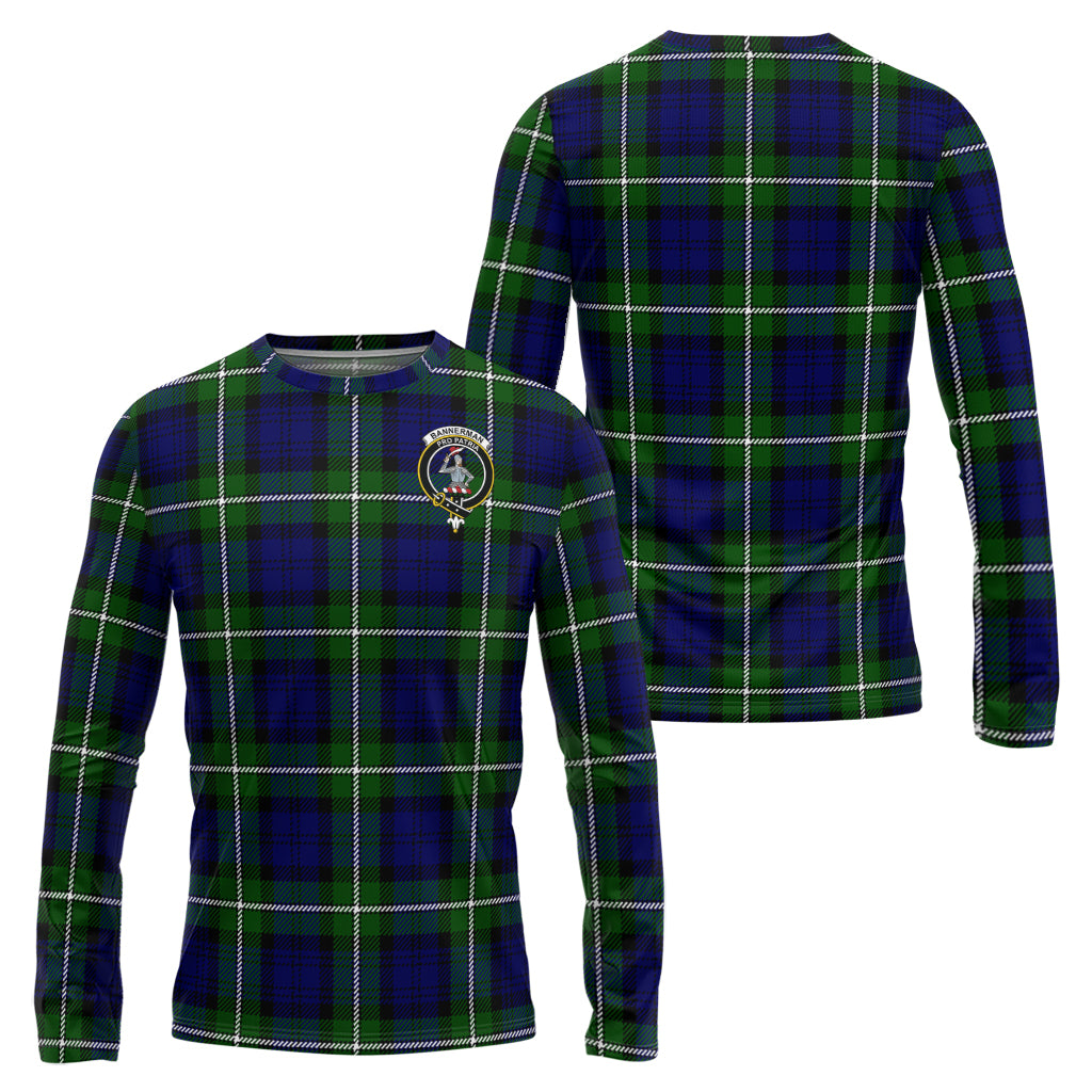 Bannerman Tartan Long Sleeve T-Shirt with Family Crest Unisex - Tartanvibesclothing