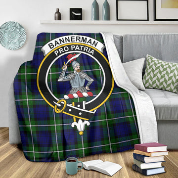 Bannerman Tartan Blanket with Family Crest