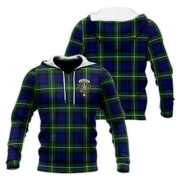 Bannerman Tartan Knitted Hoodie with Family Crest