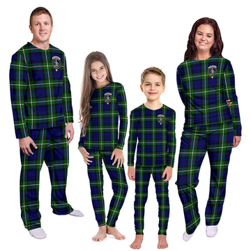 Bannerman Tartan Pajamas Family Set with Family Crest