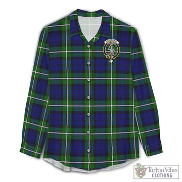 Bannerman Tartan Women's Casual Shirt with Family Crest