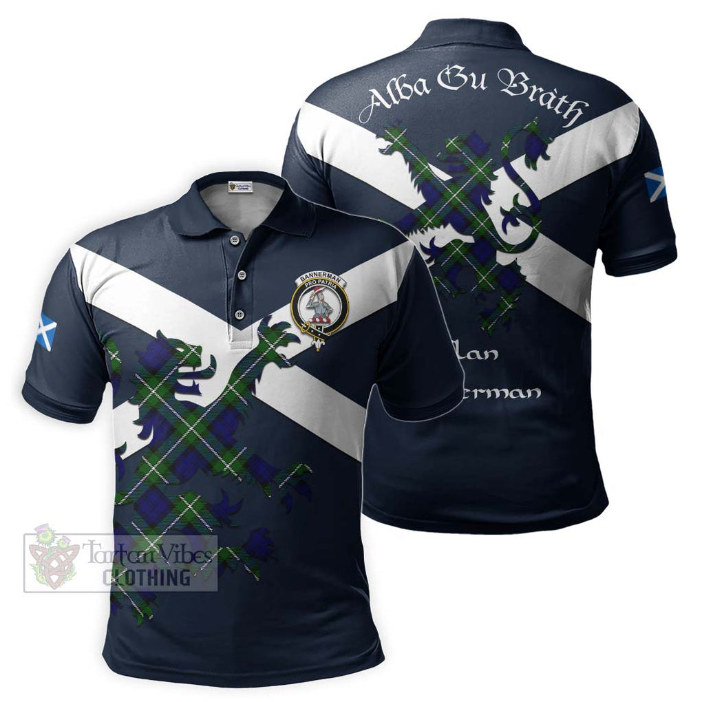 Tartan Vibes Clothing Bannerman Tartan Lion Rampant Polo Shirt – Proudly Display Your Heritage with Alba Gu Brath and Clan Name